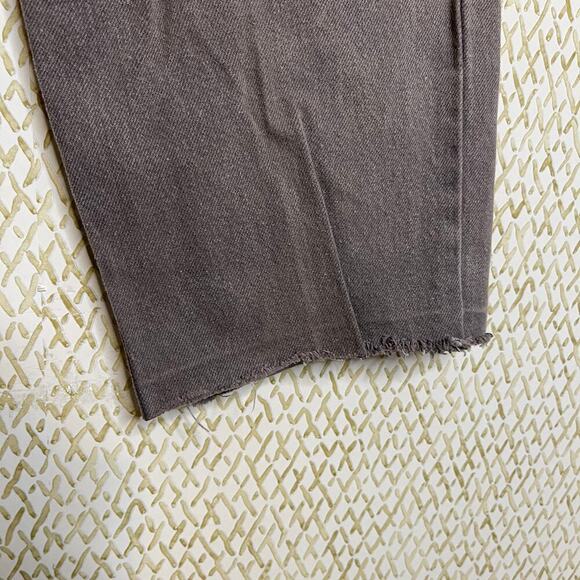 VINTAGE Gray PACE Jeans Wear Relaxed Straight Leg Mens Cut Off Jeans Size 32 - Picture 4 of 11